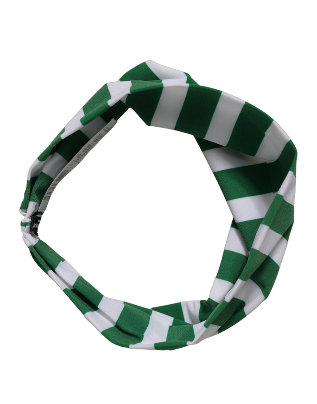 Dolce & Gabbana | Green White Stripes Nylon Head Wrap One Size Headband
