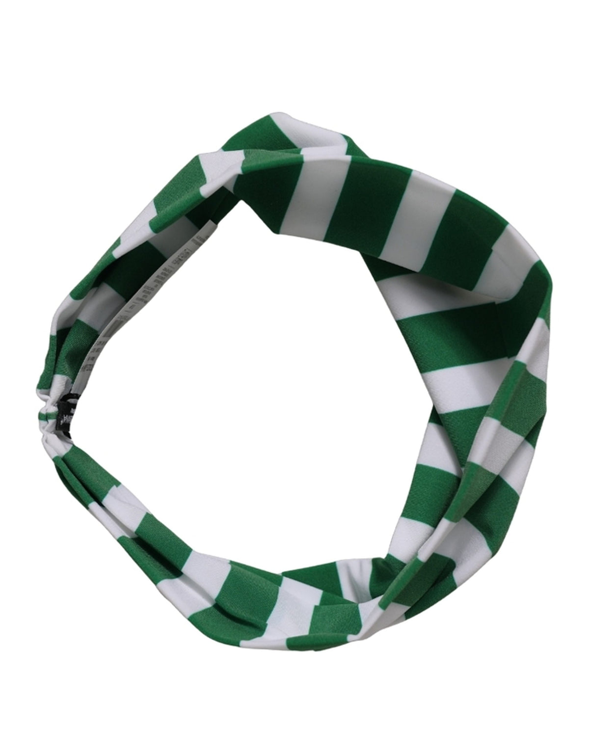 Dolce & Gabbana | Green White Stripes Nylon Head Wrap One Size Headband