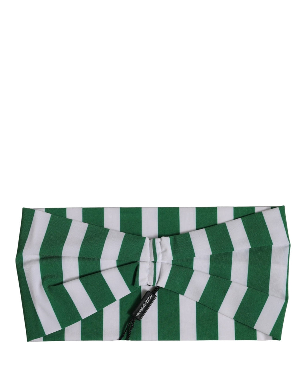 Dolce & Gabbana | Green White Stripes Nylon Head Wrap One Size Headband