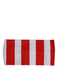 Dolce & Gabbana | Red White Stripes Nylon Head Wrap One Size Headband