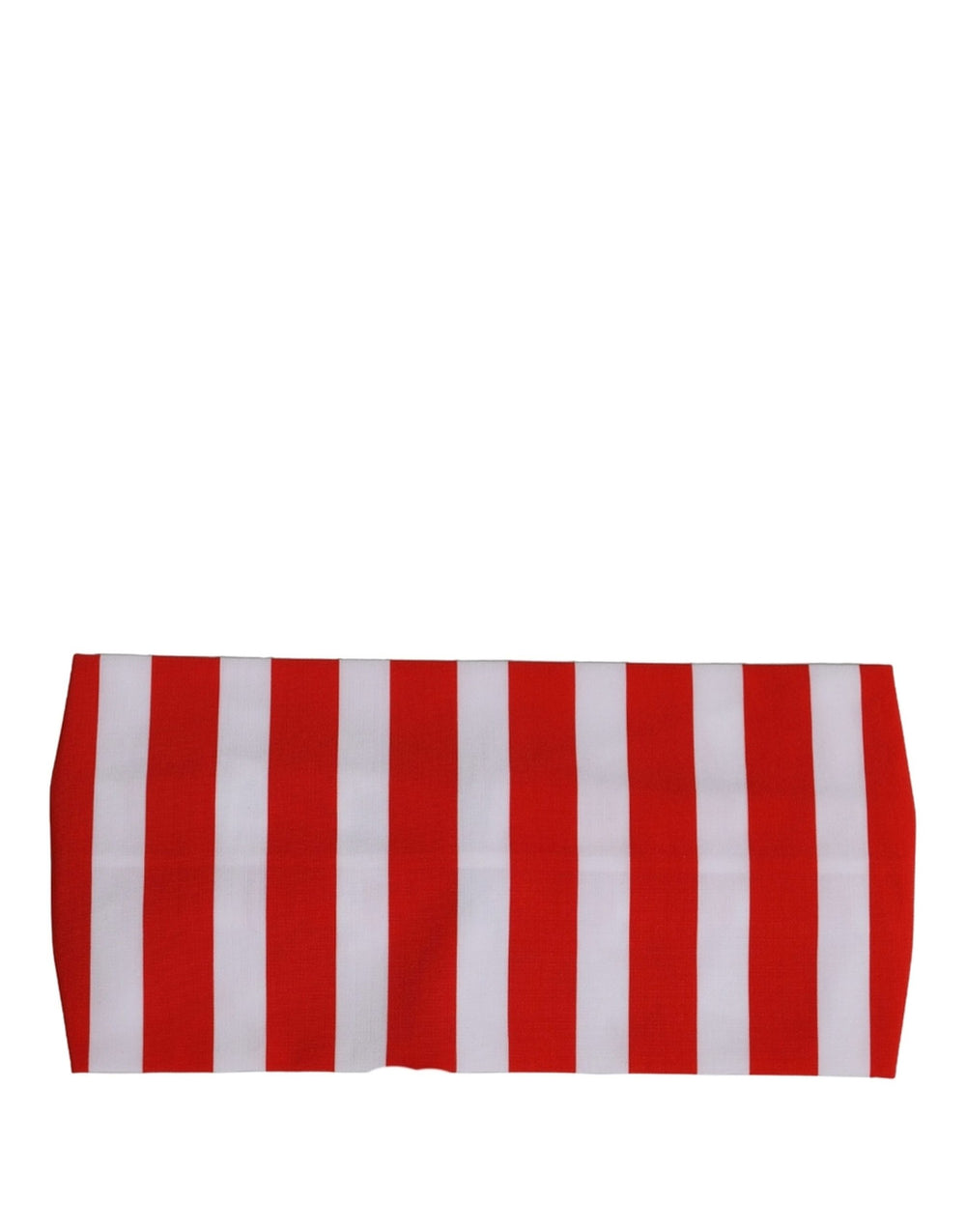 Dolce & Gabbana | Red White Stripes Nylon Head Wrap One Size Headband