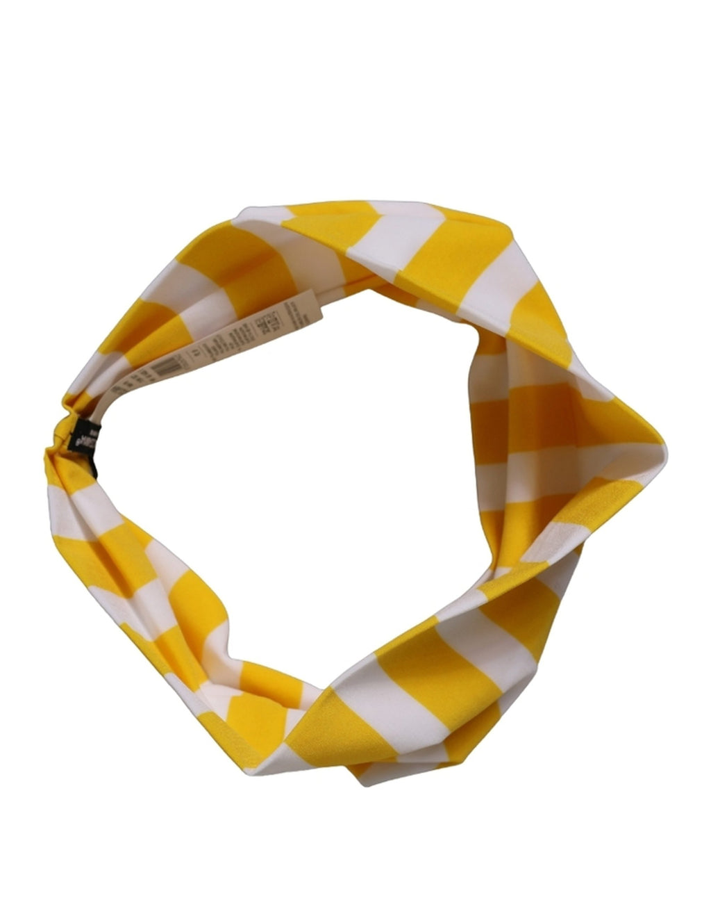 Dolce & Gabbana | Yellow White Stripes Nylon Head Wrap One Size Headband