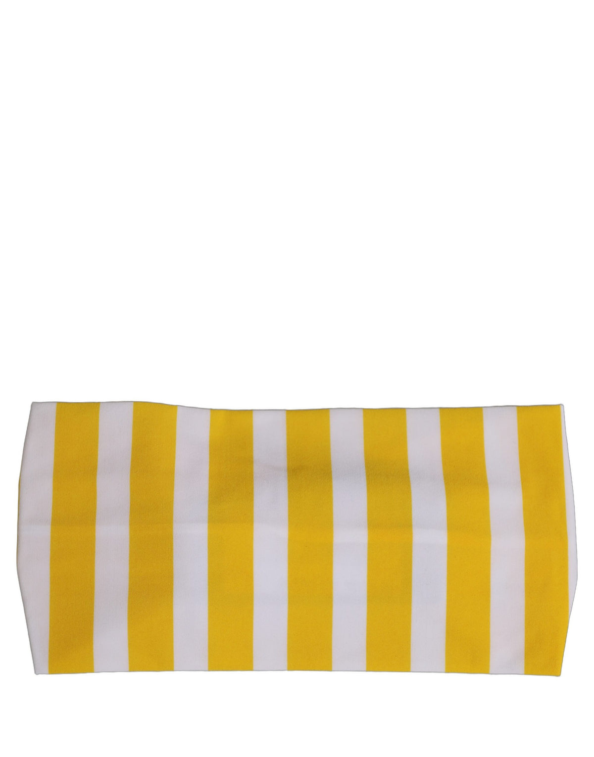 Dolce & Gabbana | Yellow White Stripes Nylon Head Wrap One Size Headband