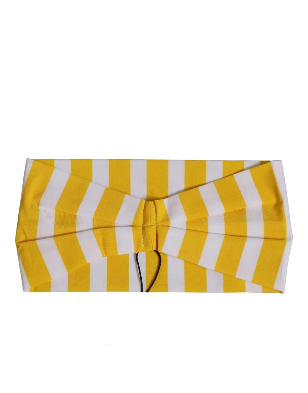 Dolce & Gabbana | Yellow White Stripes Nylon Head Wrap One Size Headband