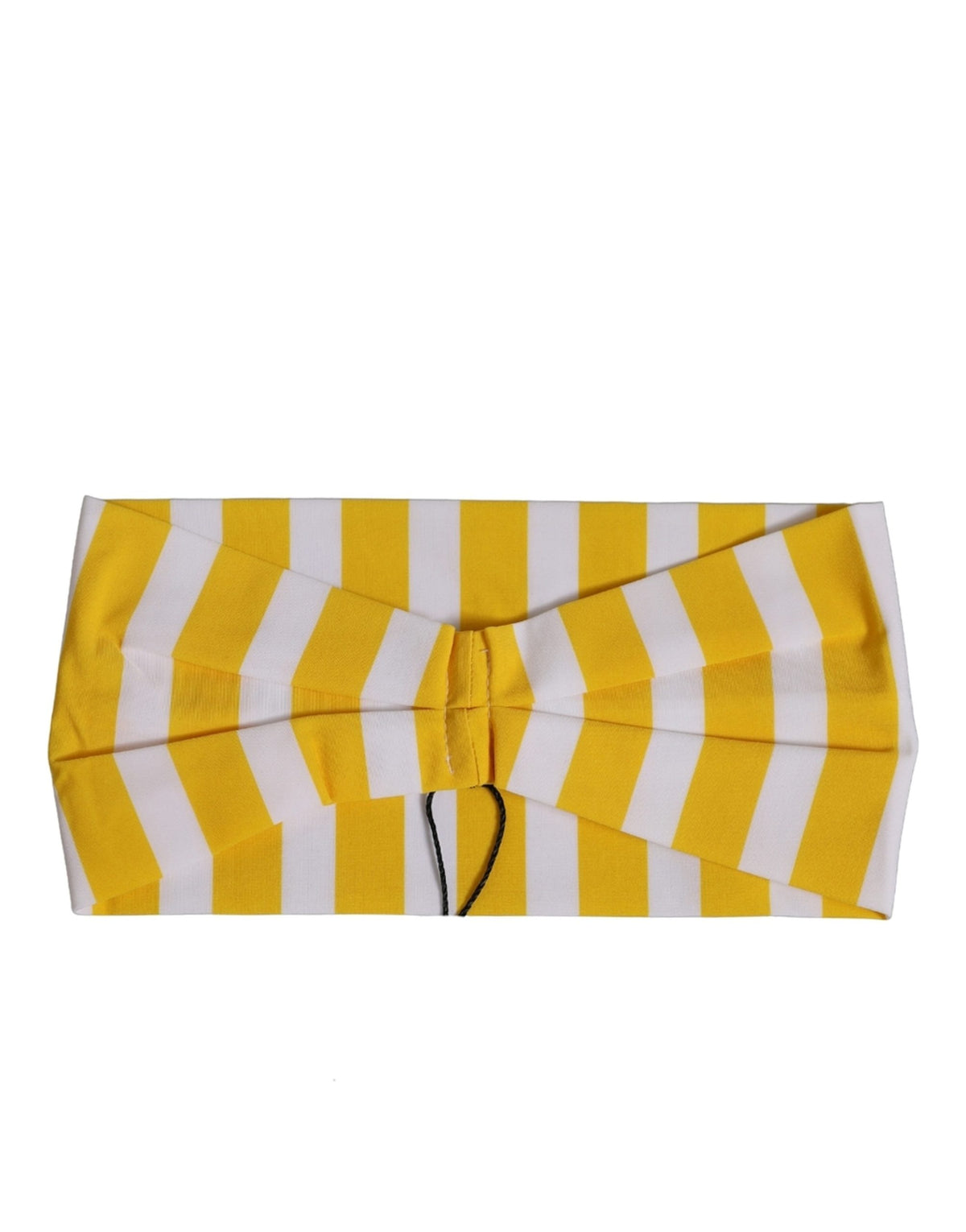 Dolce & Gabbana | Yellow White Stripes Nylon Head Wrap One Size Headband