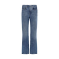 Off-White | Blue Cotton Straight-Leg Jeans