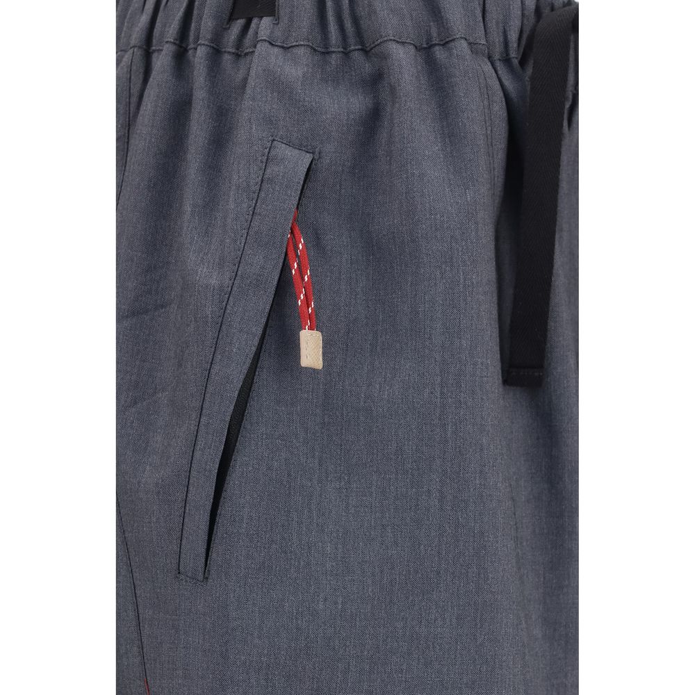 Prada | Gray Wool Oves Aries Casual Pants