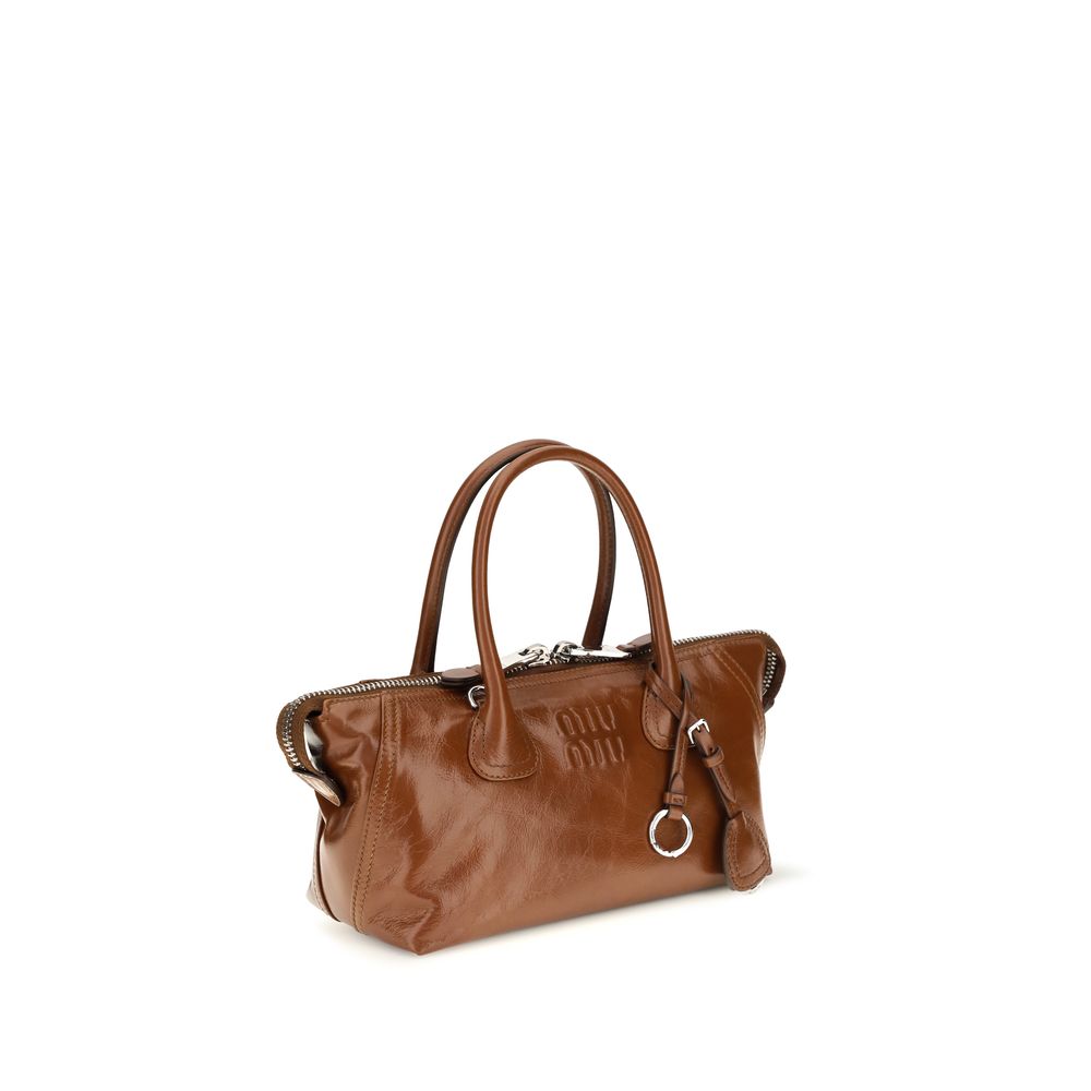 Miu Miu | Brown Calf Leather Bos Taurus Handbag