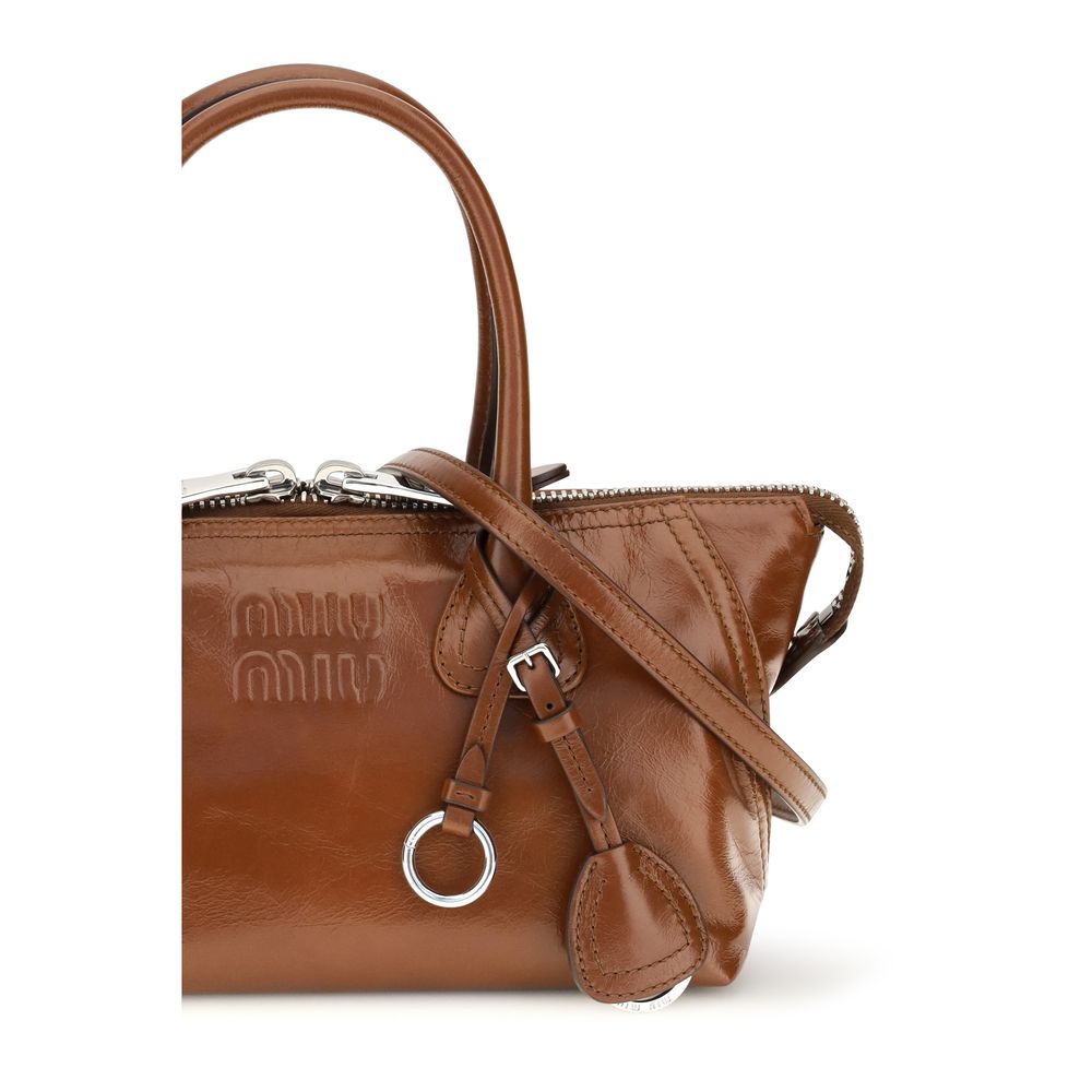 Miu Miu | Brown Calf Leather Bos Taurus Handbag