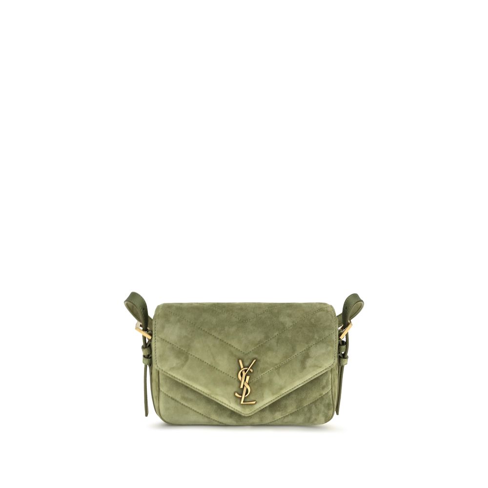 Saint Laurent | Bicolor Suede Leather Shoulder Bag