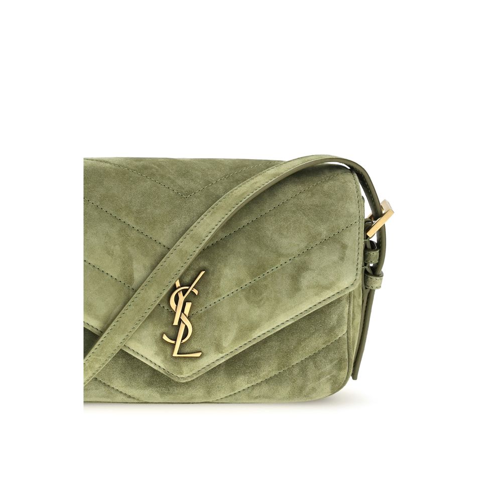 Saint Laurent | Bicolor Suede Leather Shoulder Bag
