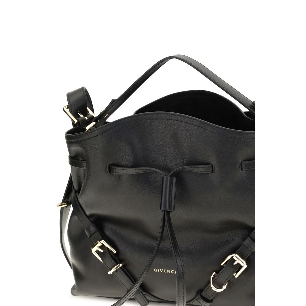 Givenchy | Black Calf Leather Bos Taurus Backet Bag