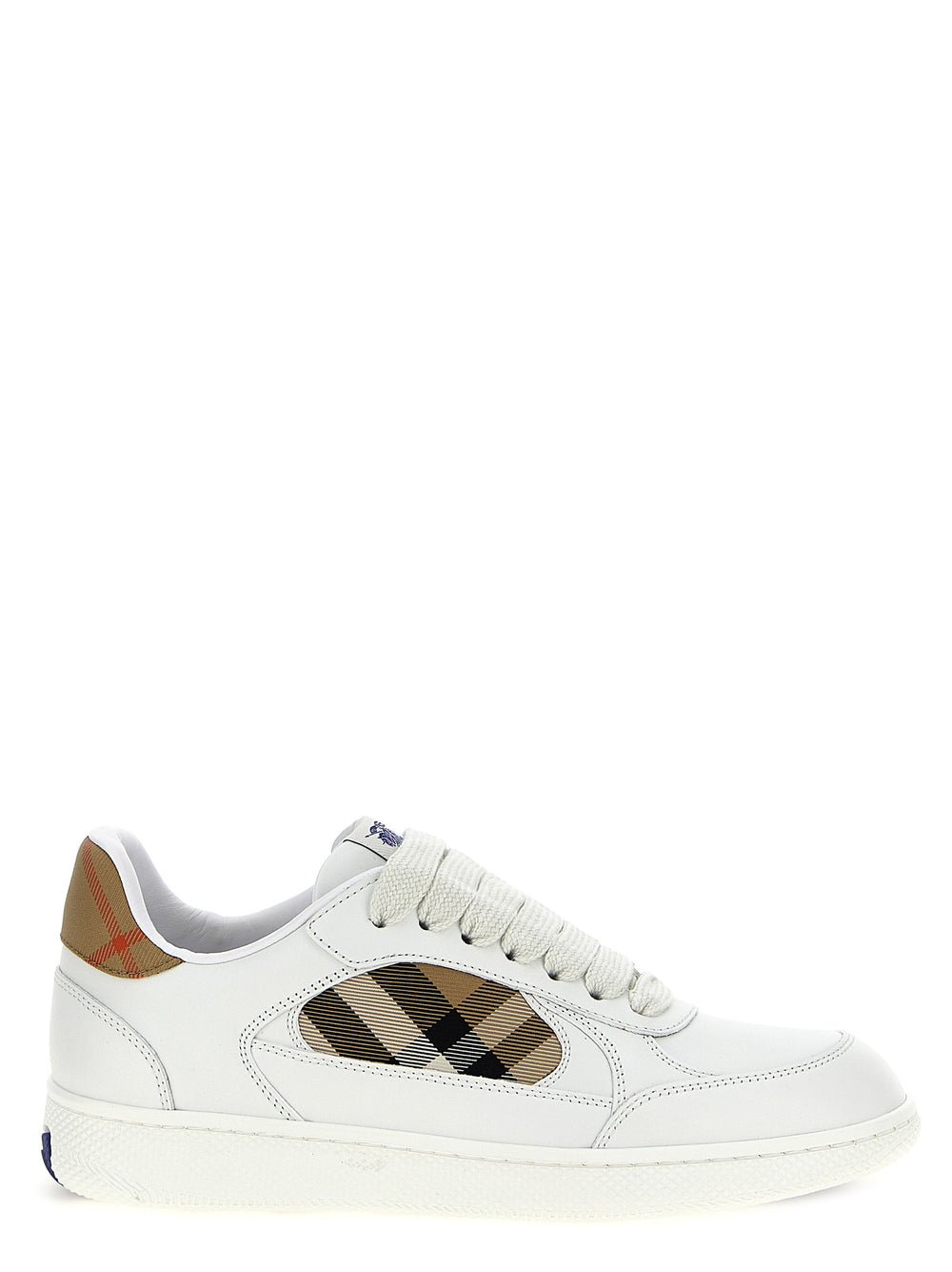 Burberry | Beige Leather Low Top Sneakers