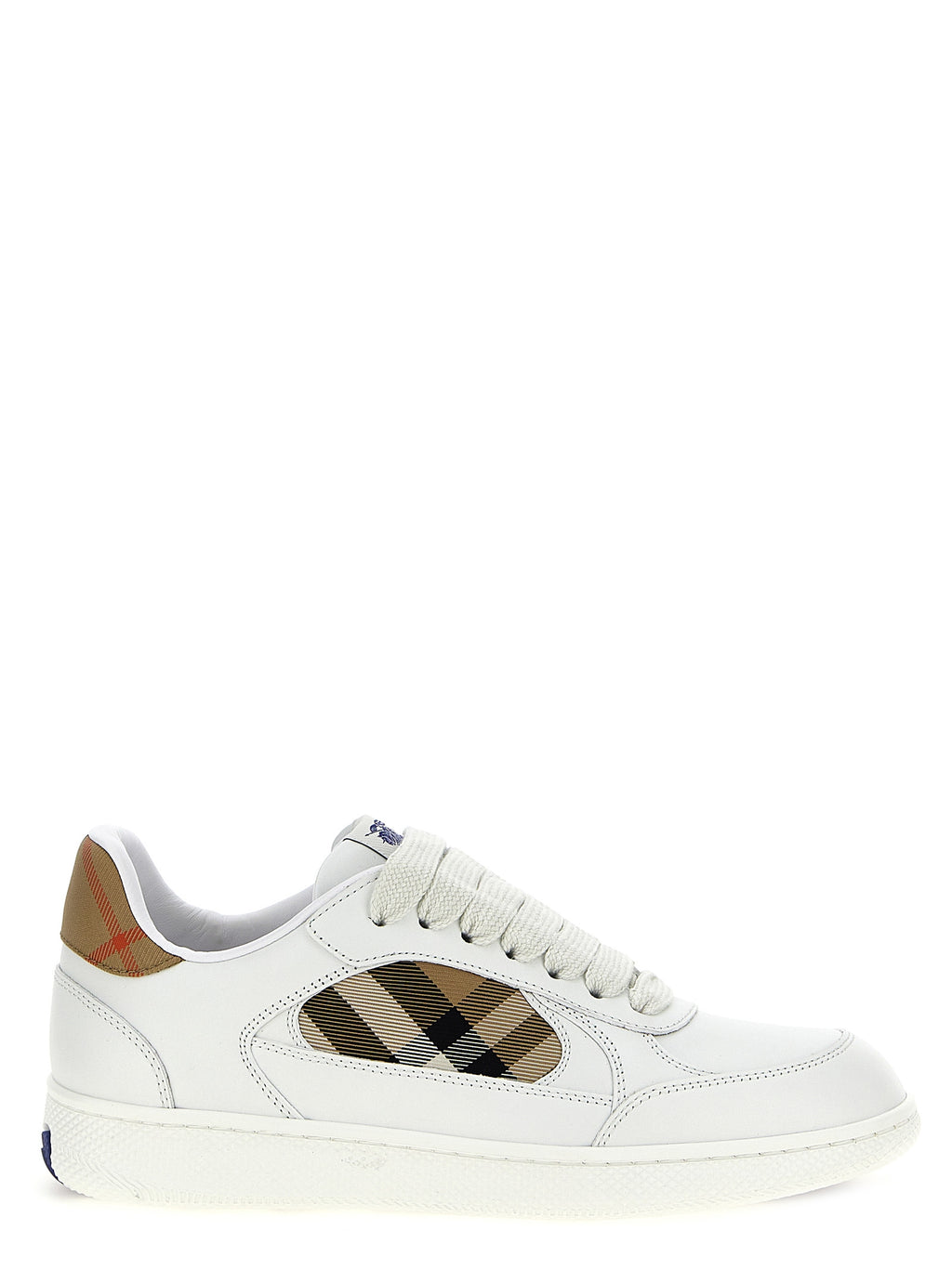 Burberry | Beige Leather Low Top Sneakers