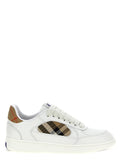 Burberry | Beige Leather Low Top Sneakers