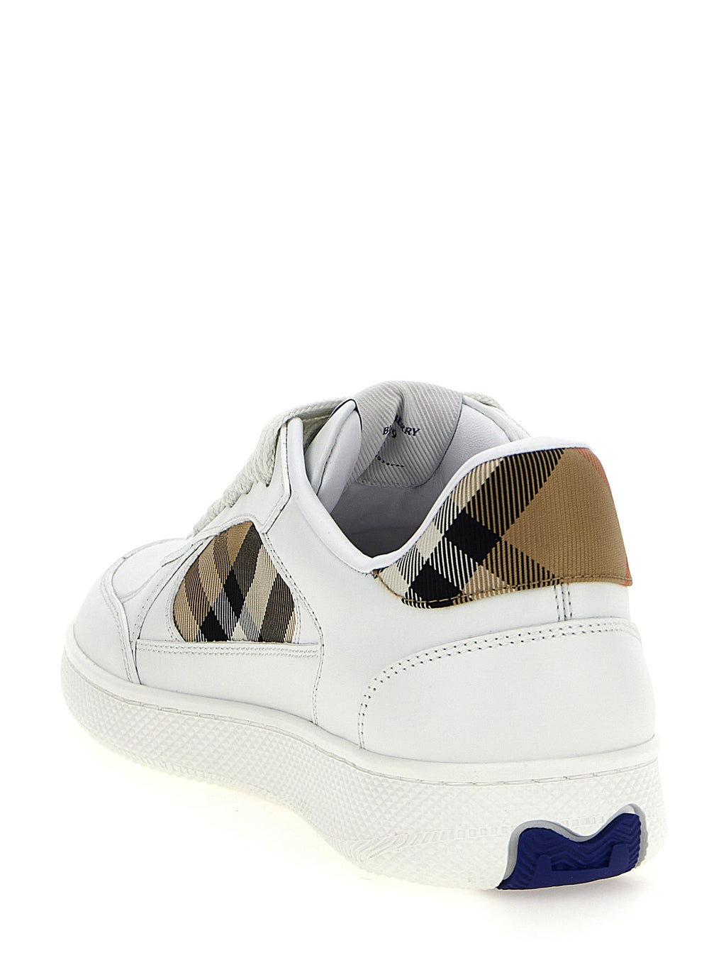Burberry | Beige Leather Low Top Sneakers