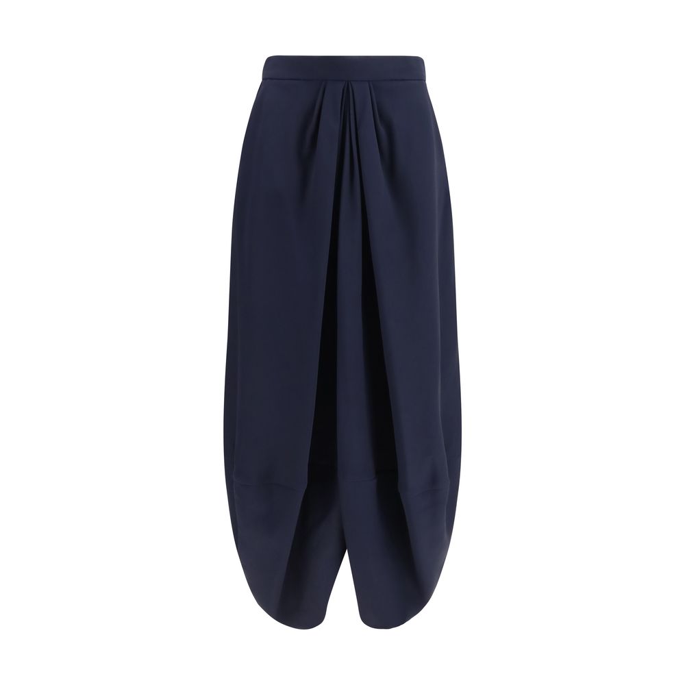 Giorgio Armani | Blue Silk Long Skirt