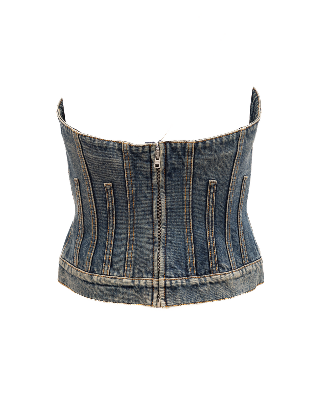 Alexander McQueen | Blue Cotton Denim Top