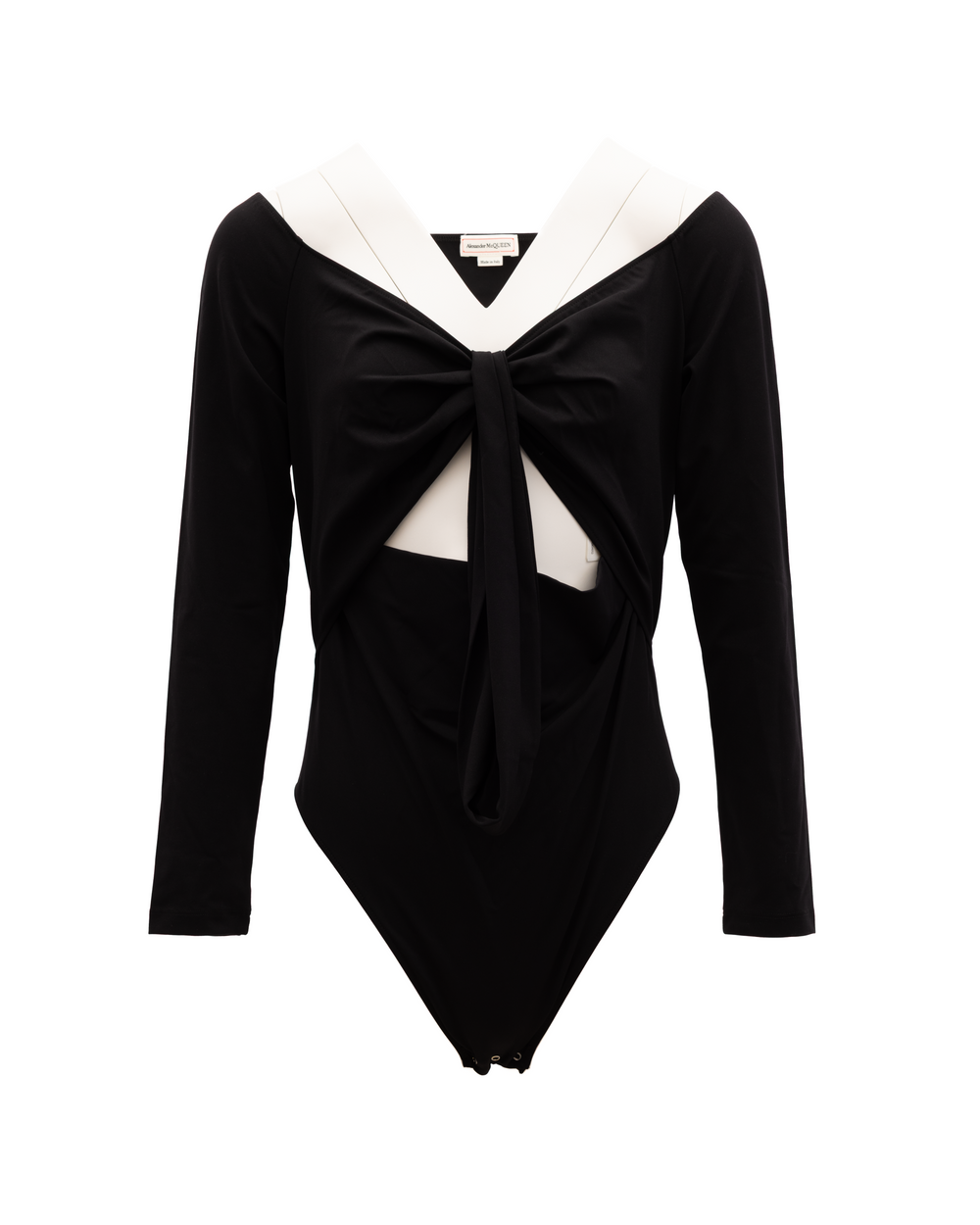 Alexander McQueen | Black and White Cotton Top