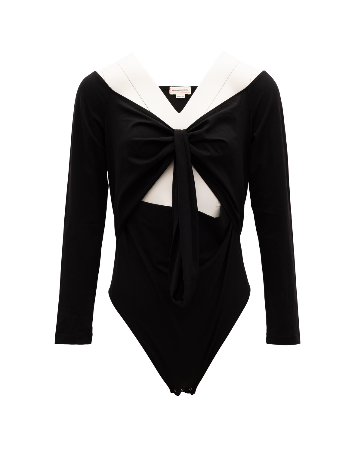 Alexander McQueen | Black and White Cotton Top
