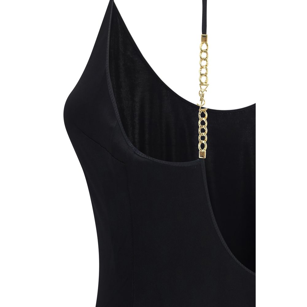 Saint Laurent | Black Viscose Casual Dress