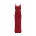 Saint Laurent | Bordeaux Viscose Cocktail Dress