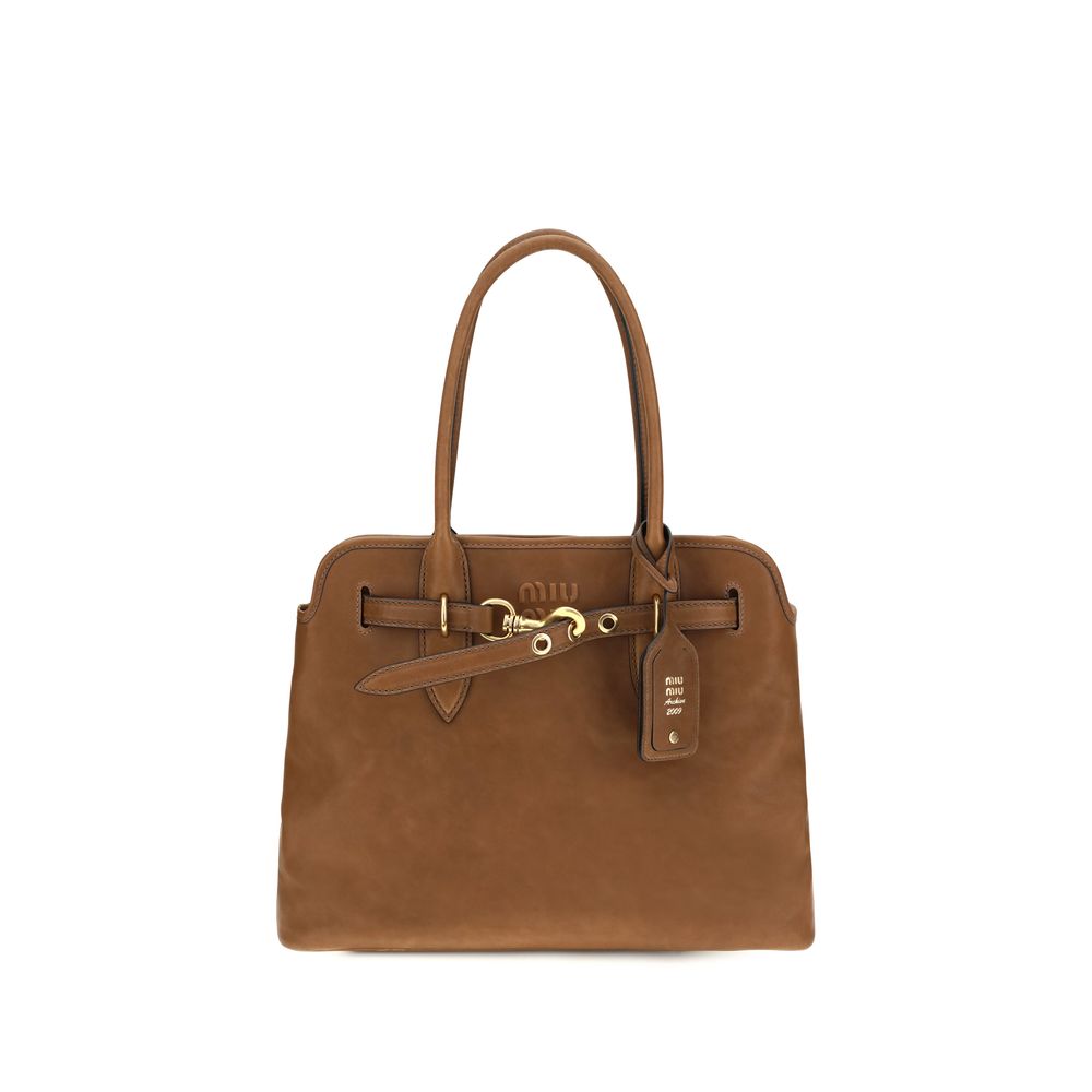 Miu Miu | Brown Calf Leather Bos Taurus Shoulder Bag
