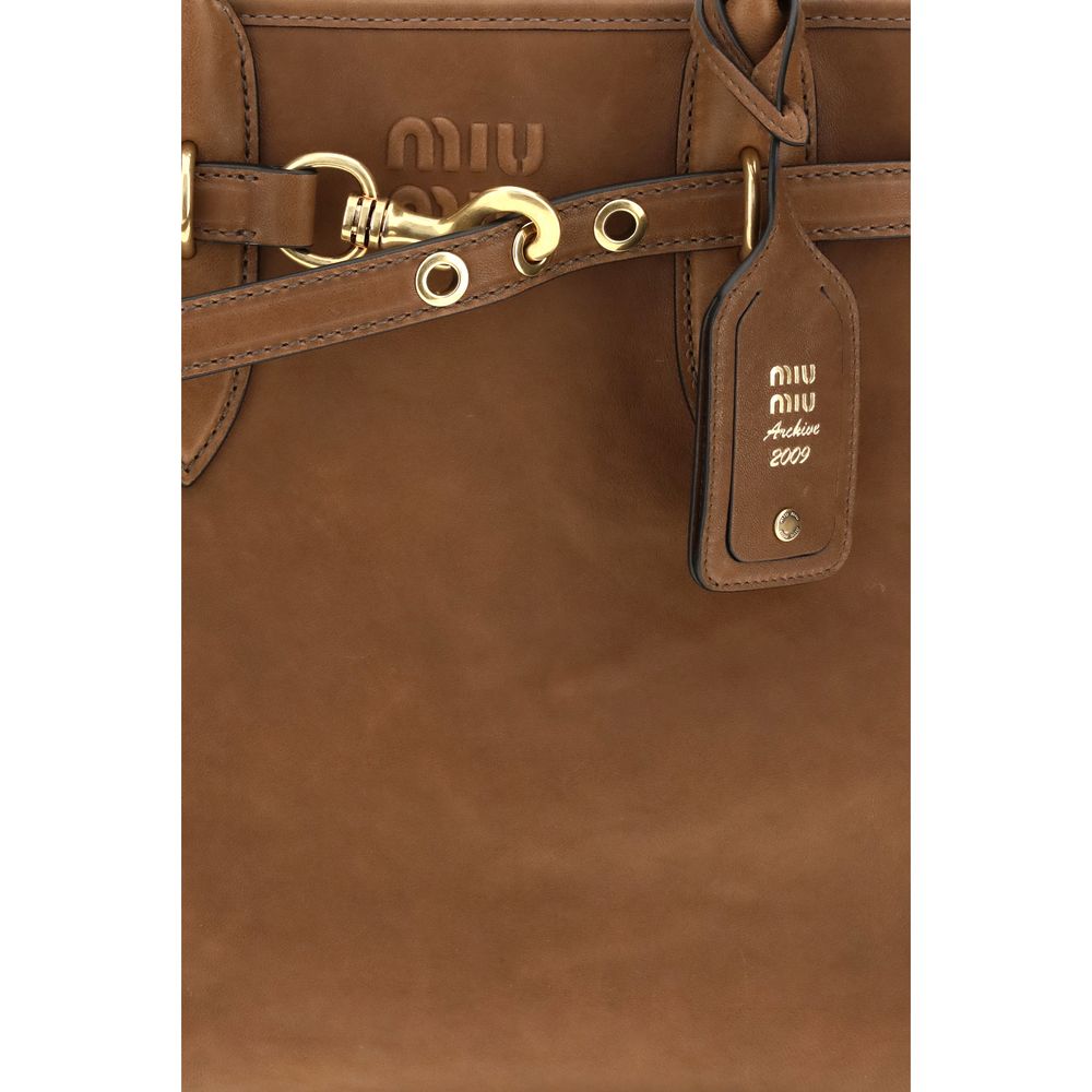 Miu Miu | Brown Calf Leather Bos Taurus Shoulder Bag