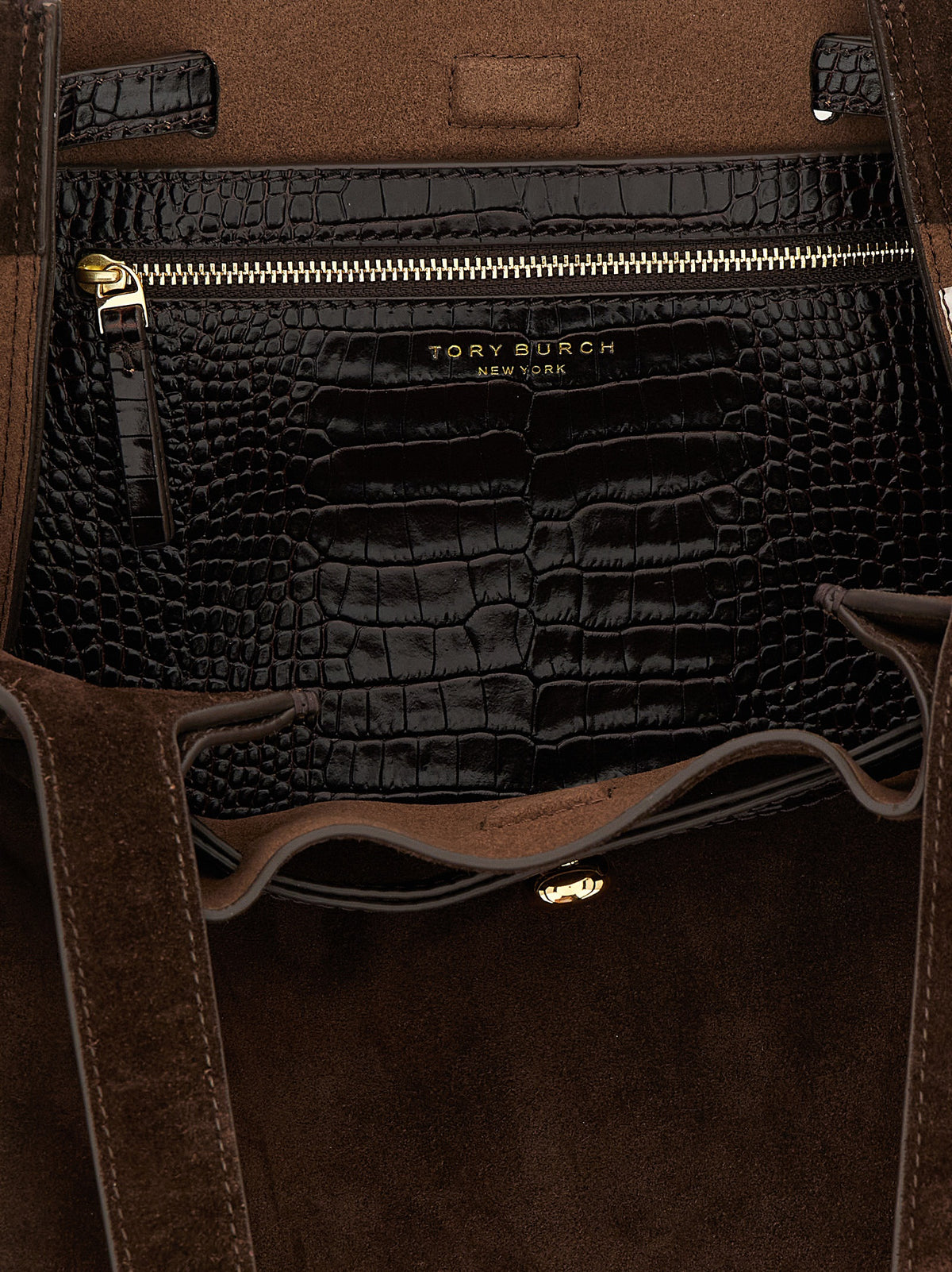 Tory Burch | Brown Bovine Leather Tote Bag