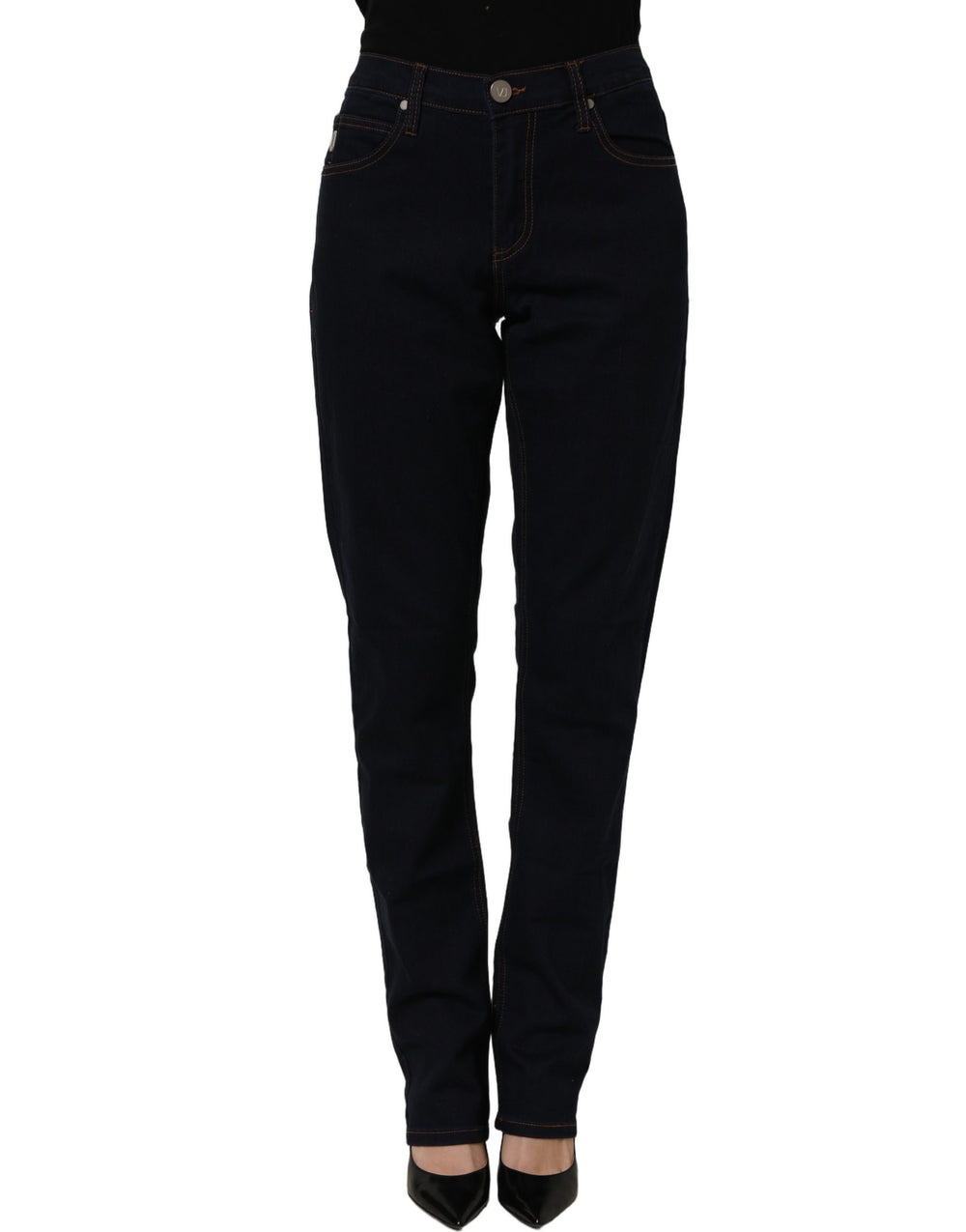 Versace Jeans Couture | Blue High Waist Skinny Denim Trouser Jeans