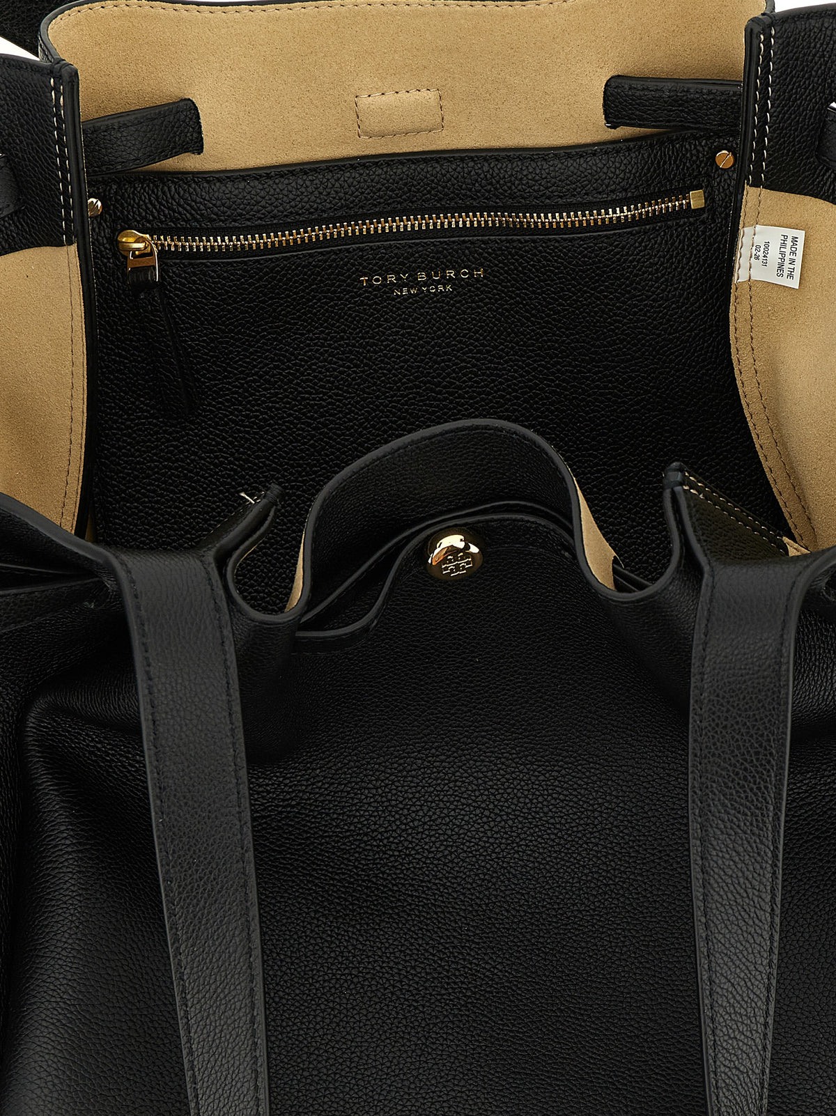 Tory Burch | Black Cowhide Tote Bag