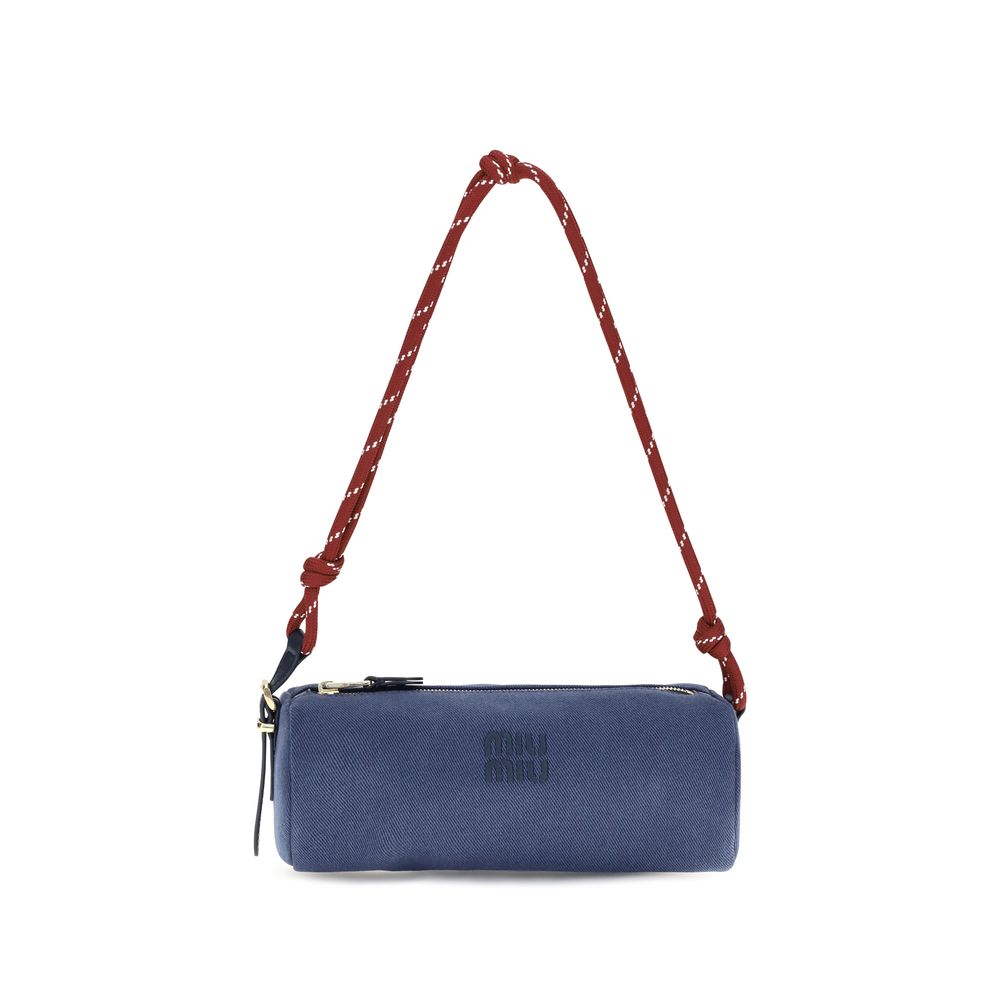 Miu Miu | Blue Cotton Shoulder Bag