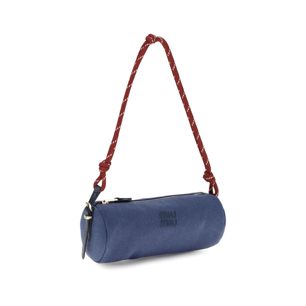 Miu Miu | Blue Cotton Shoulder Bag