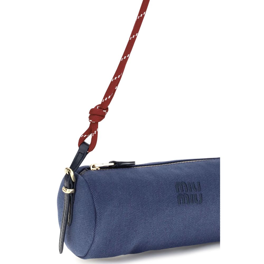 Miu Miu | Blue Cotton Shoulder Bag