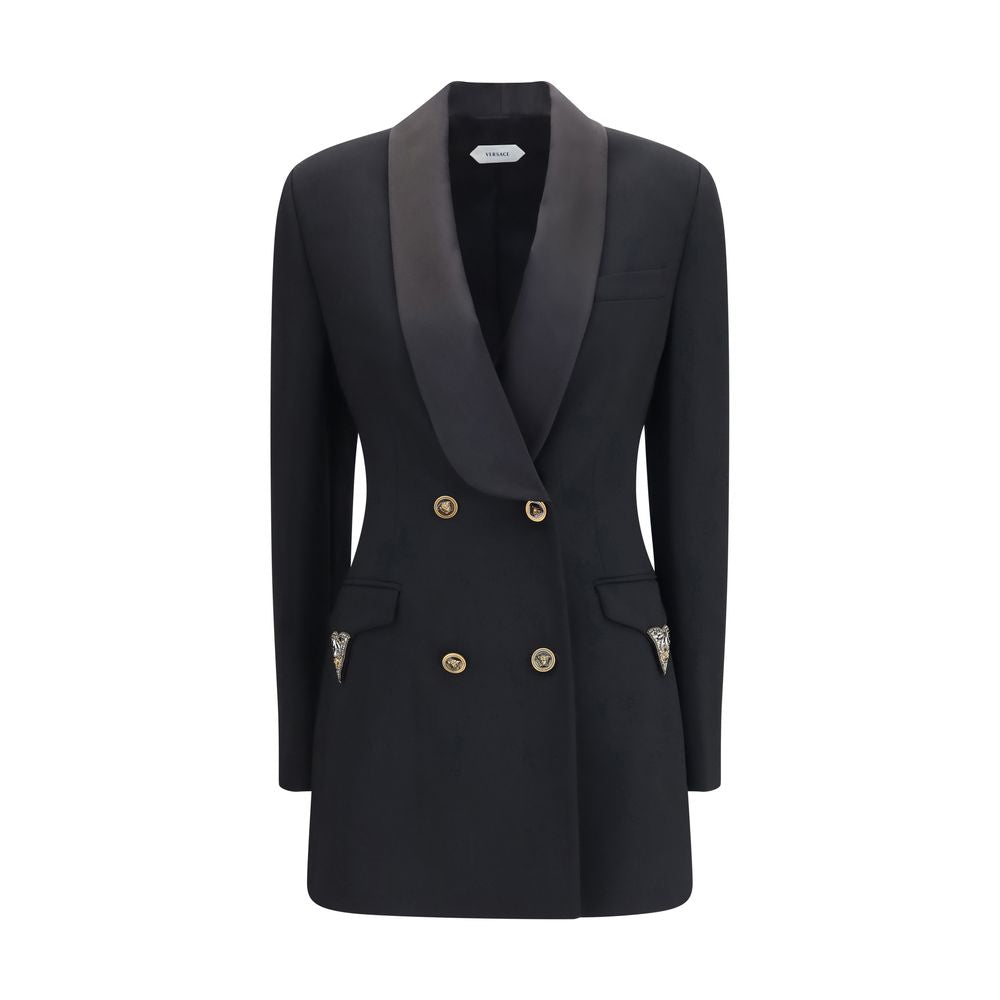 Versace | Black Wool Oves Aries Blazer