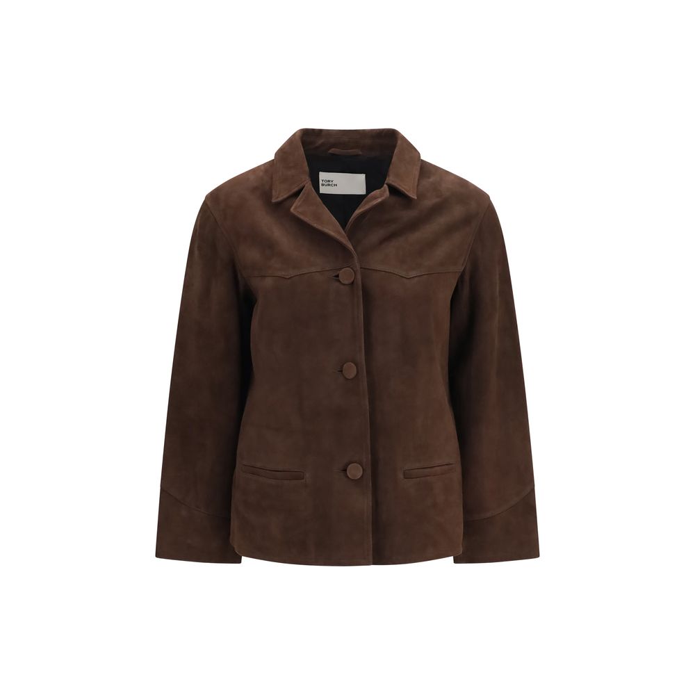 Tory Burch | Brown Goatskin Leather Jacket
