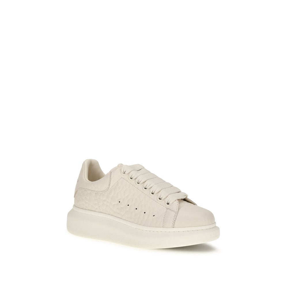 Alexander McQueen | White Calf Leather Bos Taurus Chunky Sneakers