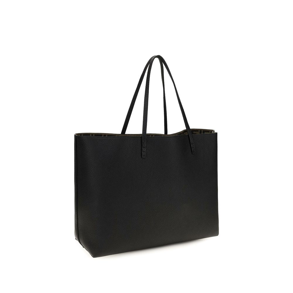 Fendi | Black Calf Leather Bos Taurus Shoulder Bag