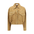 Versace | Beige Lamb Leather Bomber