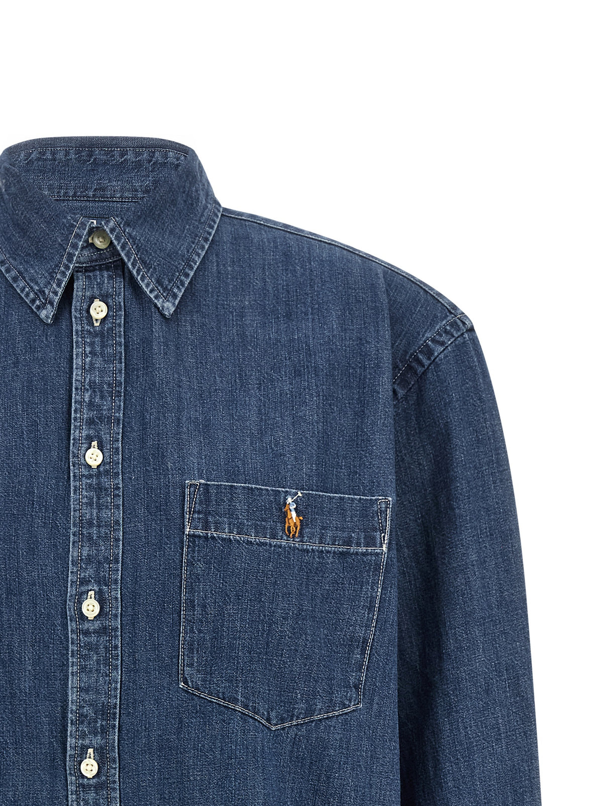 Polo Ralph Lauren | Blue Cotton Blouse