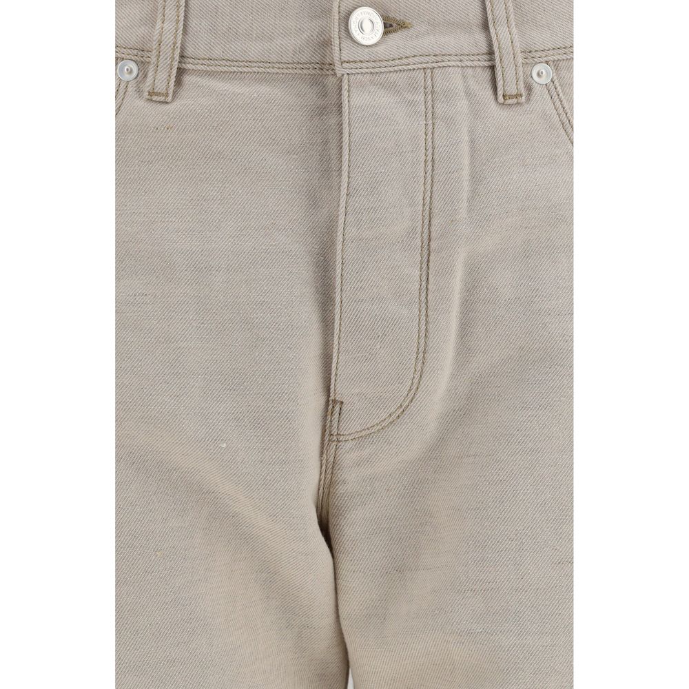 Fendi | Beige Cotton Jeans Denim