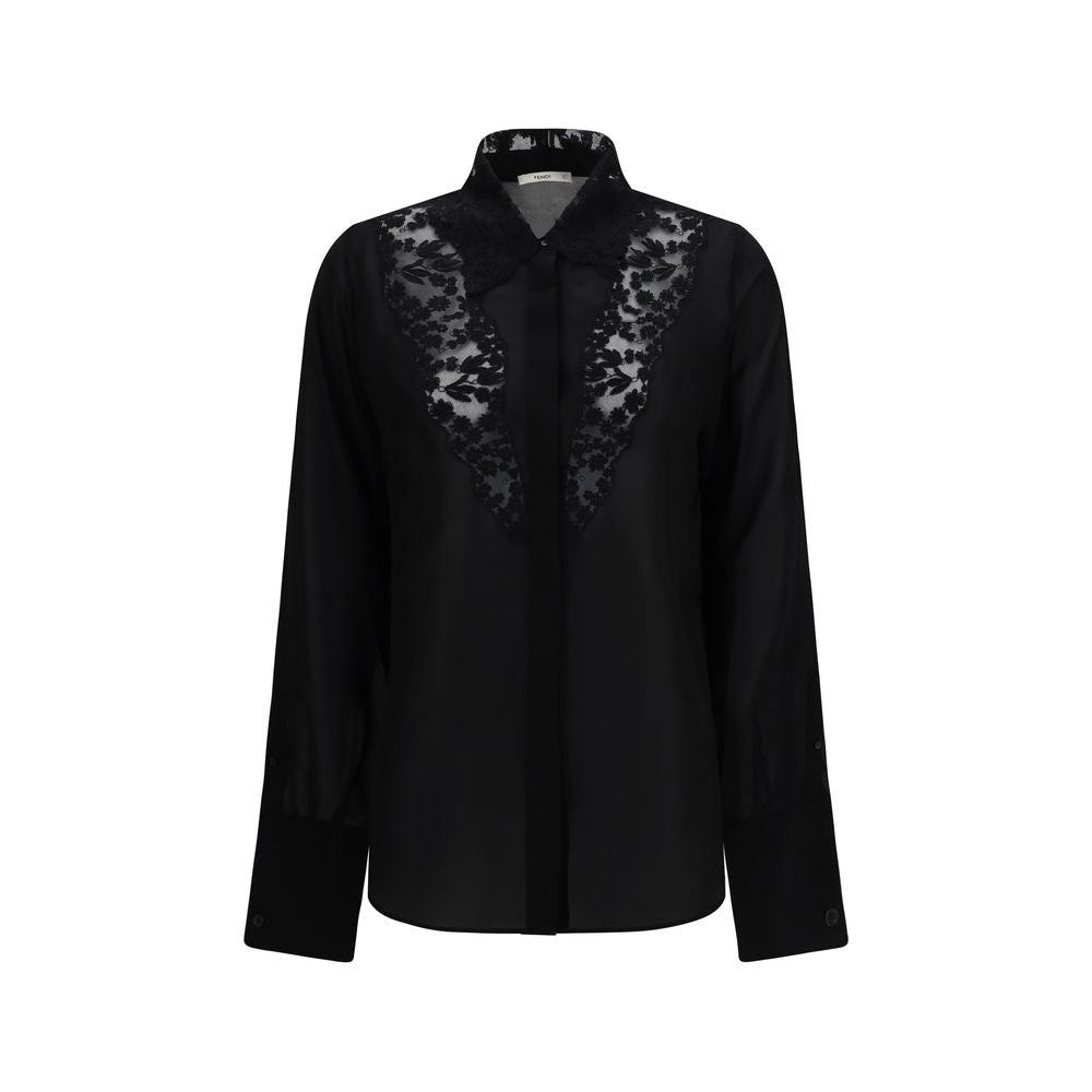Fendi | Black Silk Blouse