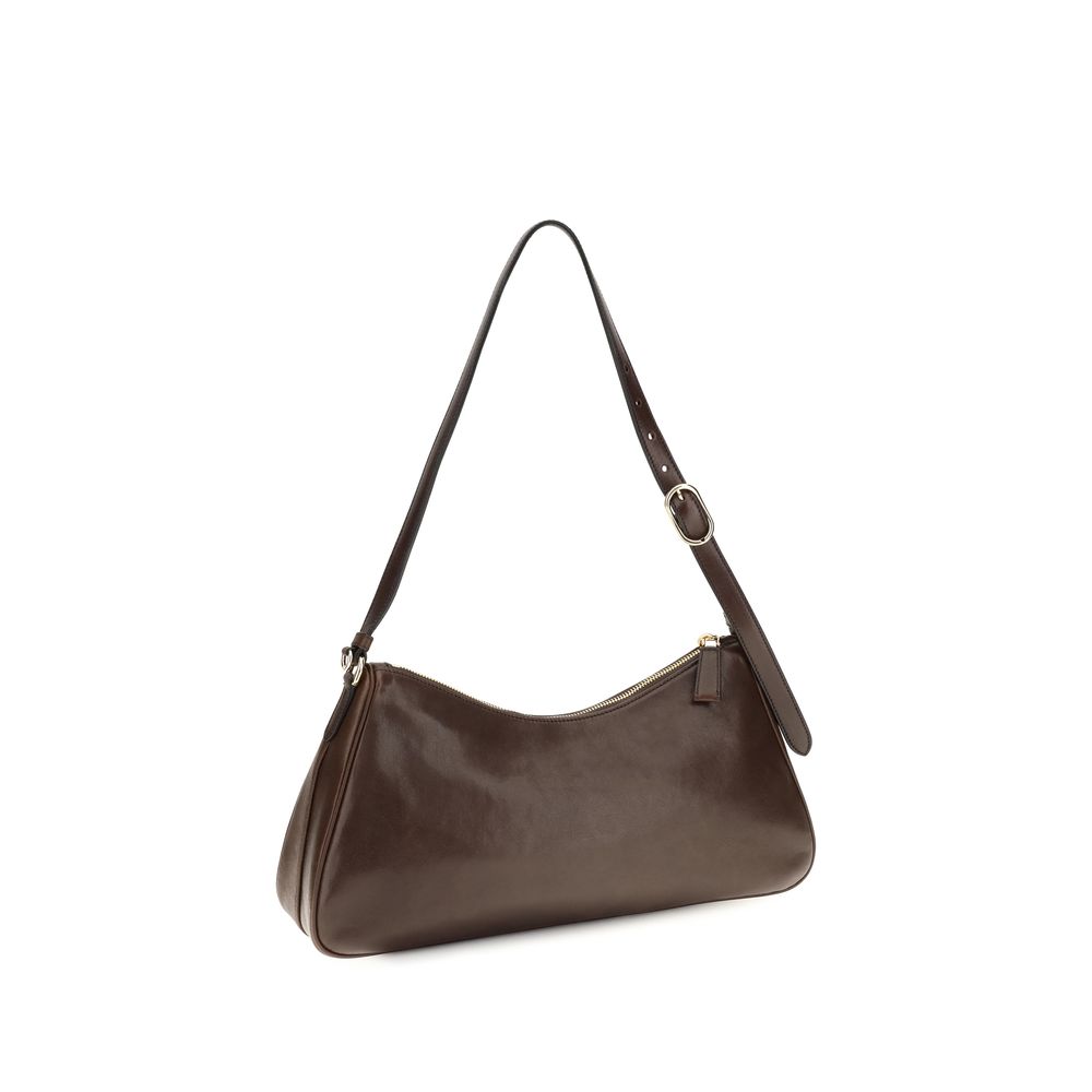 Prada | Brown Calf Leather Bos Taurus Shoulder Bag