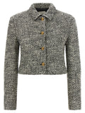 Versace | Bicolor Virgin Wool Full-Length Jacket
