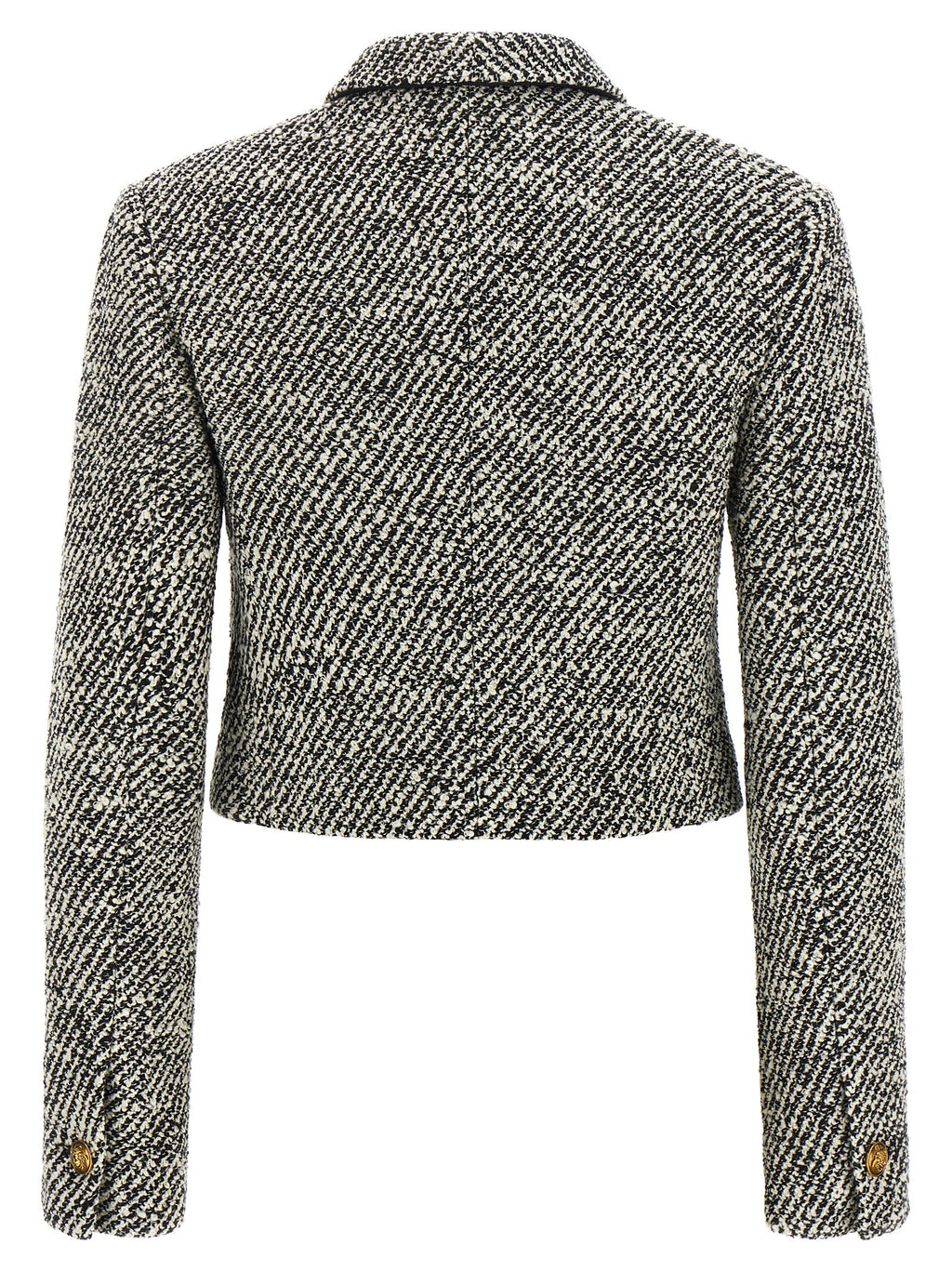Versace | Bicolor Virgin Wool Full-Length Jacket