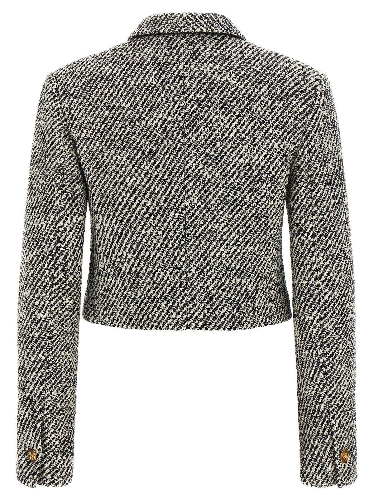 Versace | Bicolor Virgin Wool Full-Length Jacket