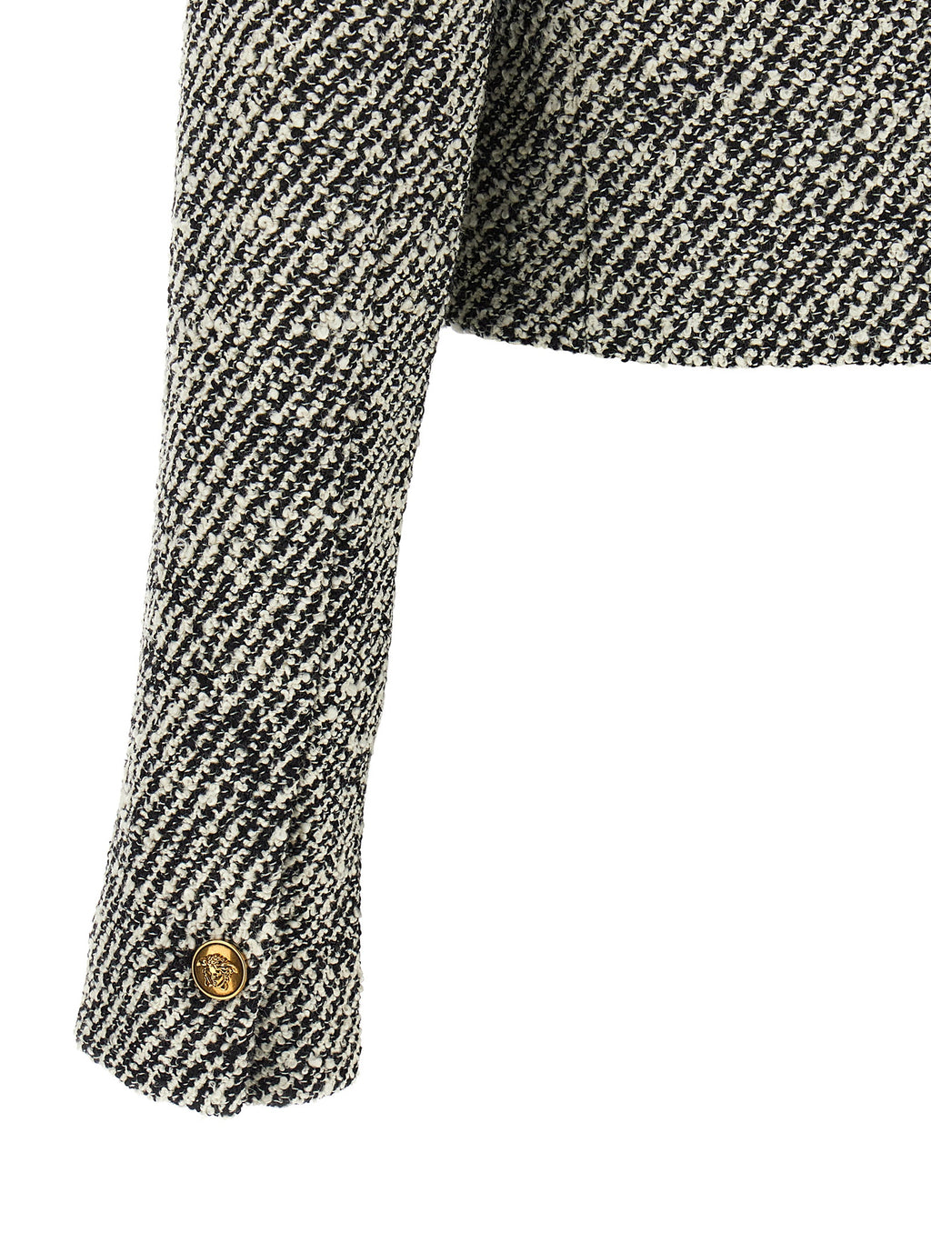 Versace | Bicolor Virgin Wool Full-Length Jacket