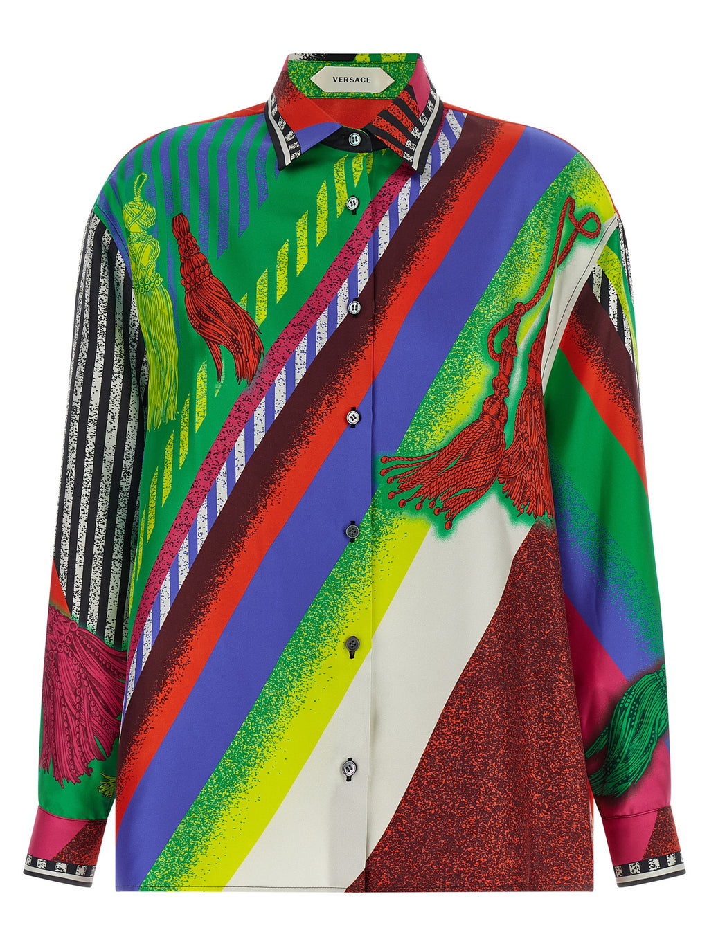 Versace | Multicolor Silk Blouse