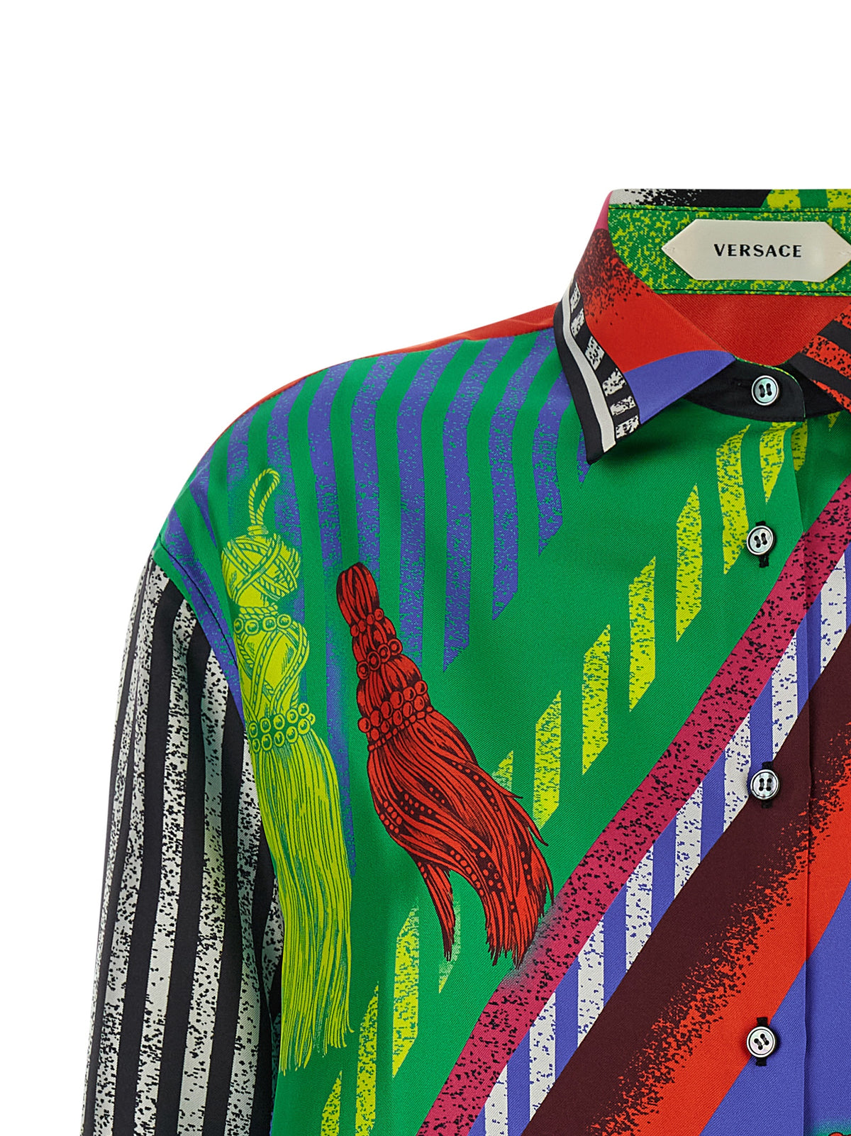 Versace | Multicolor Silk Blouse