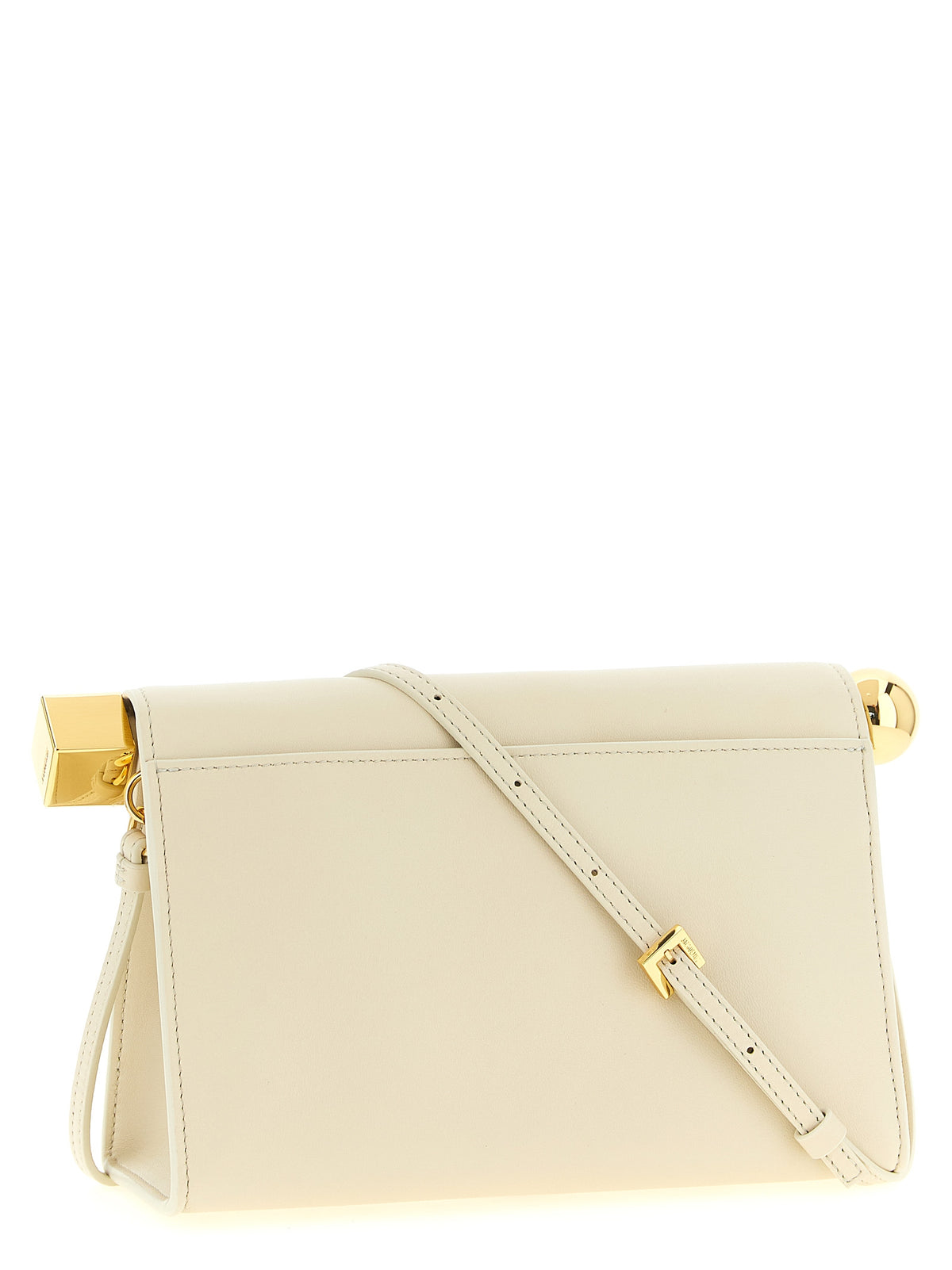Jacquemus | White Lamb Leather Clutch Bag